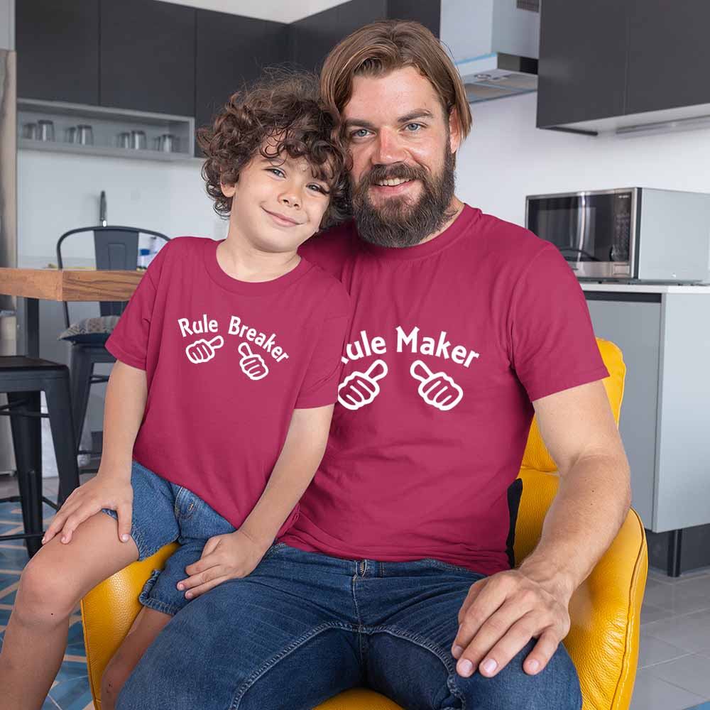 matching tshirts for dad and son dad and son dad and son same dress maroon