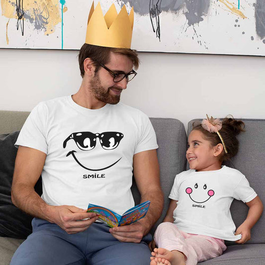 cotton father daughter t shirt father and daughter father and daughter same dress white