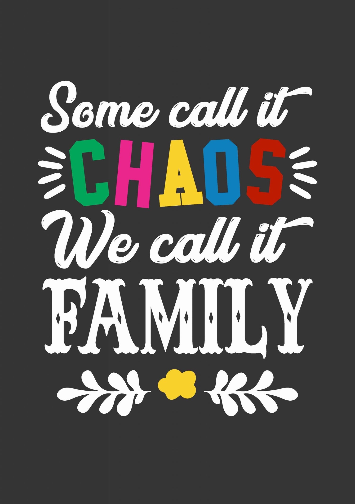 Funny Matching Family Combo Tshirts Chaos Family