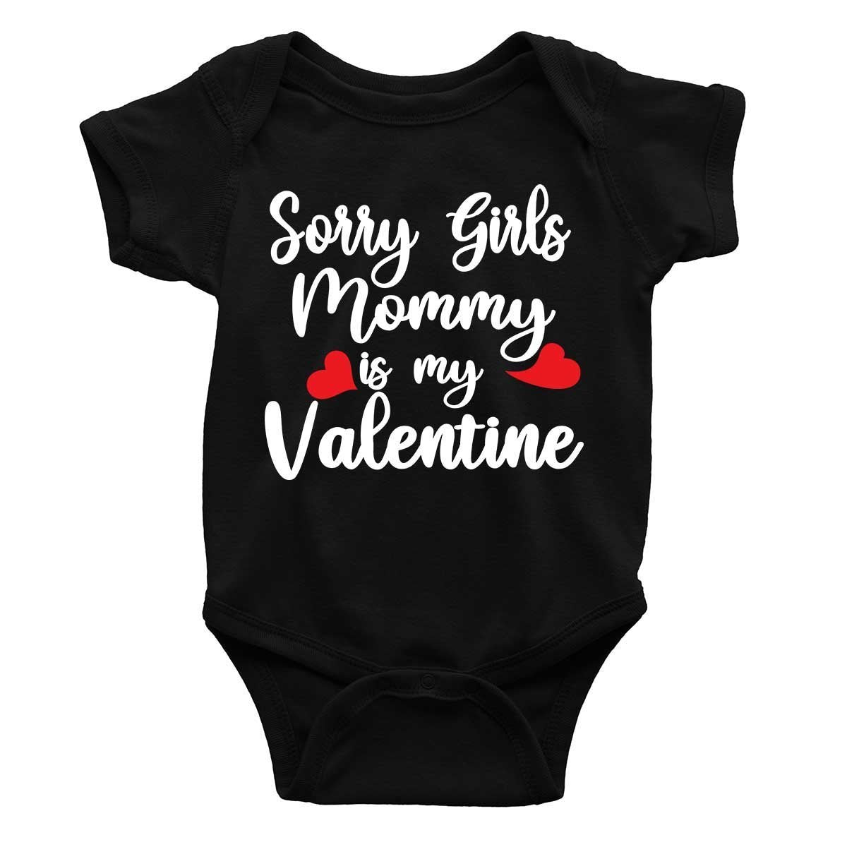 jopo sorry girls mommy is my valentine Black