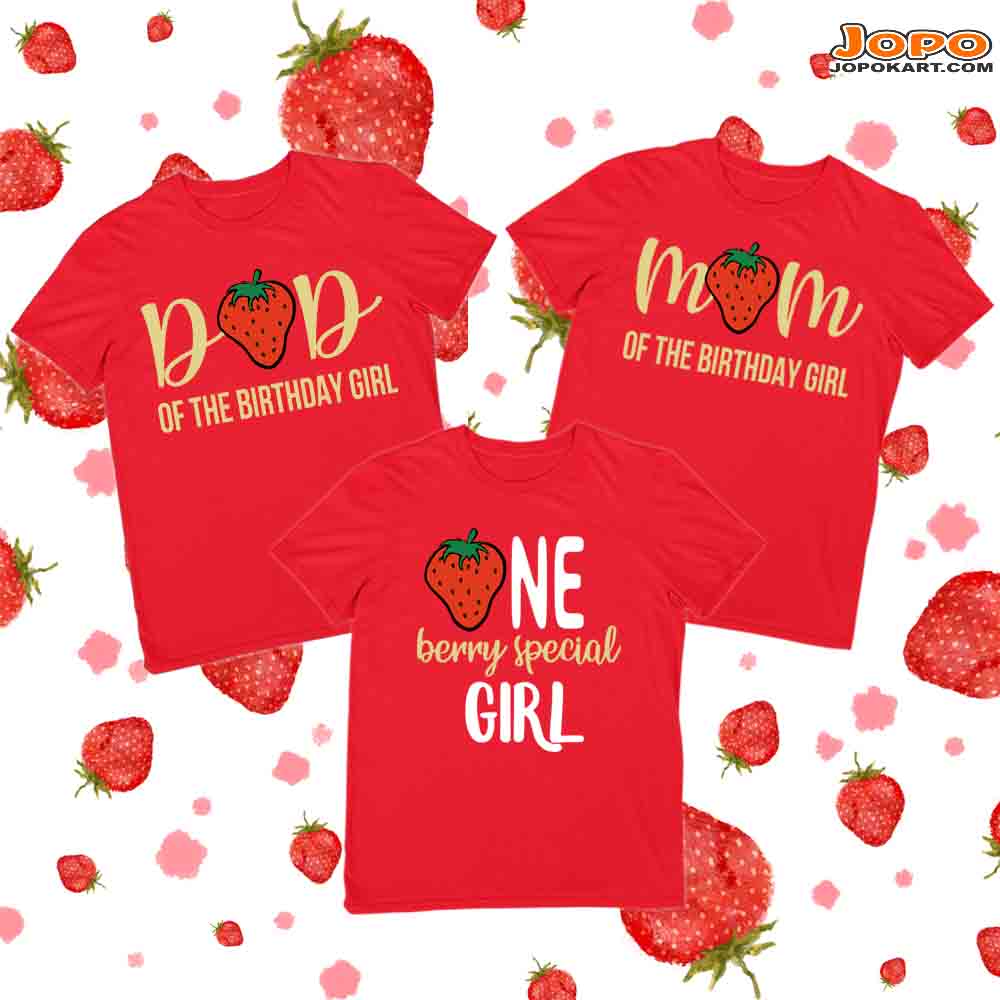 strawberry Family theme red