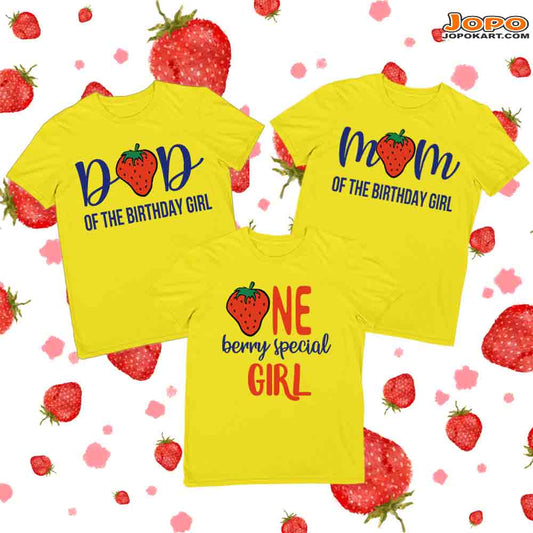 strawberry Family theme yellow