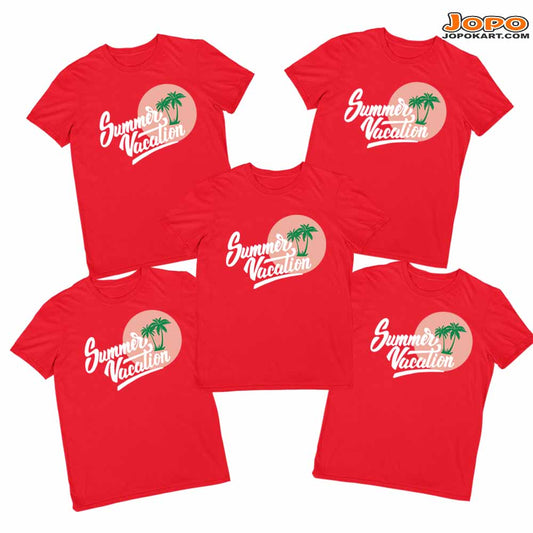 cotton set of t shirts team t shirts  team shirts red