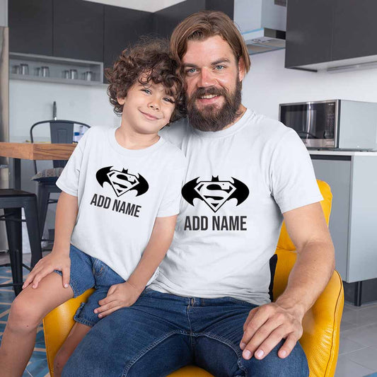 super dad son add name white