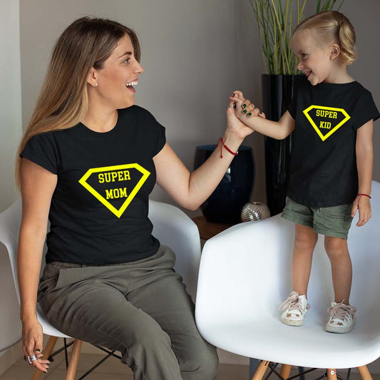 super mom kid black