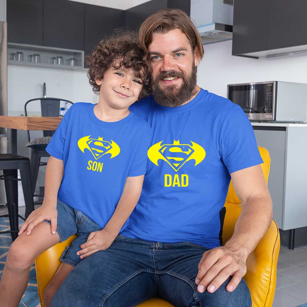 matching tshirts for dad and son Father and sons Father Sons blue