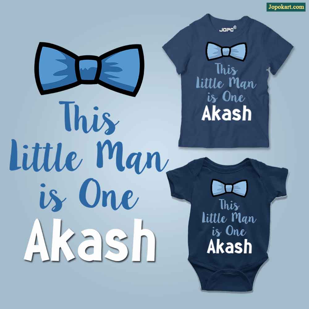 this little man is one custom name navy