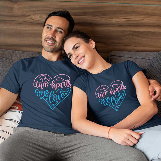 cotton couples tops printed t shirts for couples t shirt design for couples navy
