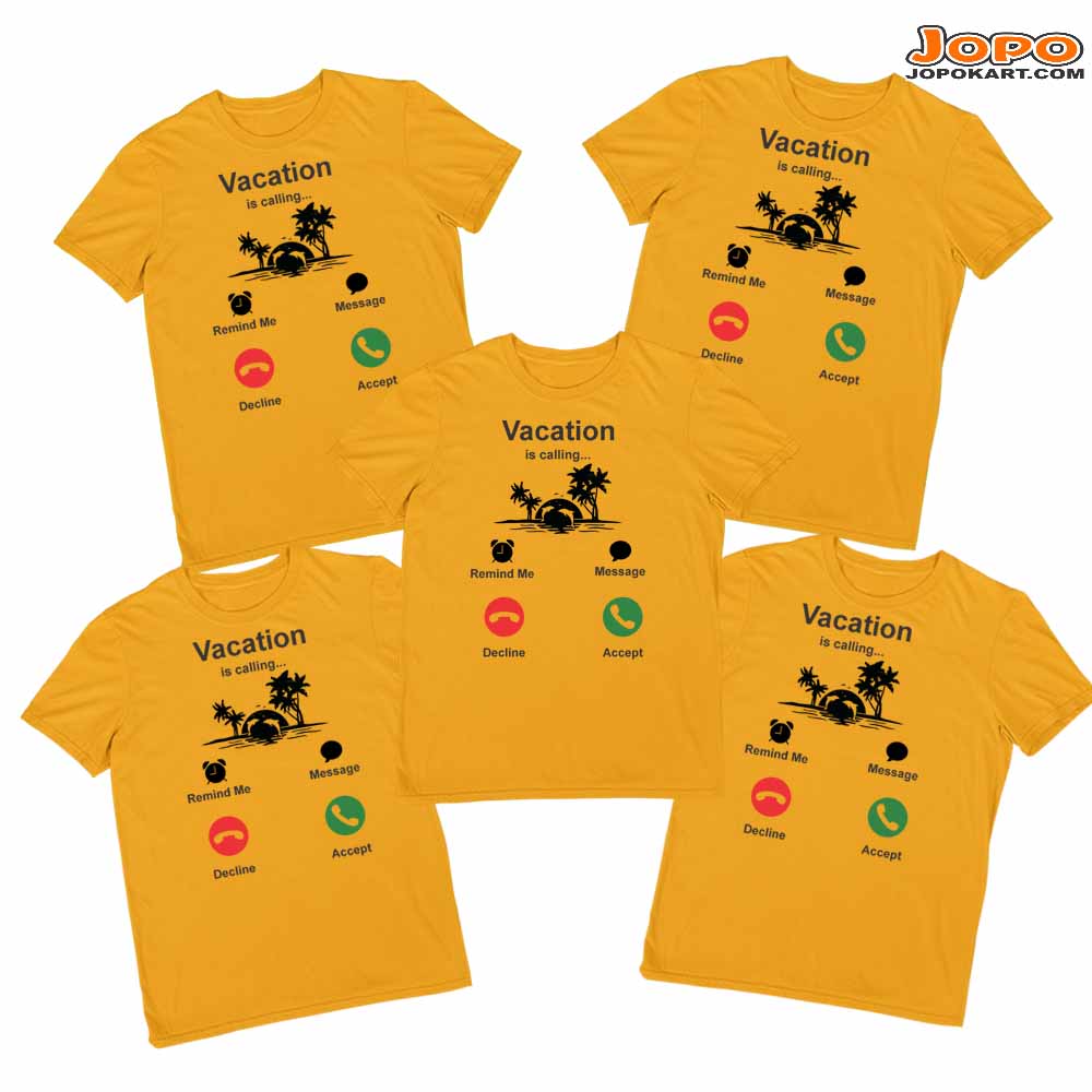 cotton t shirt design for group set of t shirts team t shirts family mustard