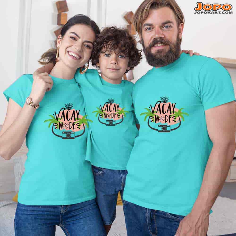 cotton tshirt group group shirts group shirt family aqua blue