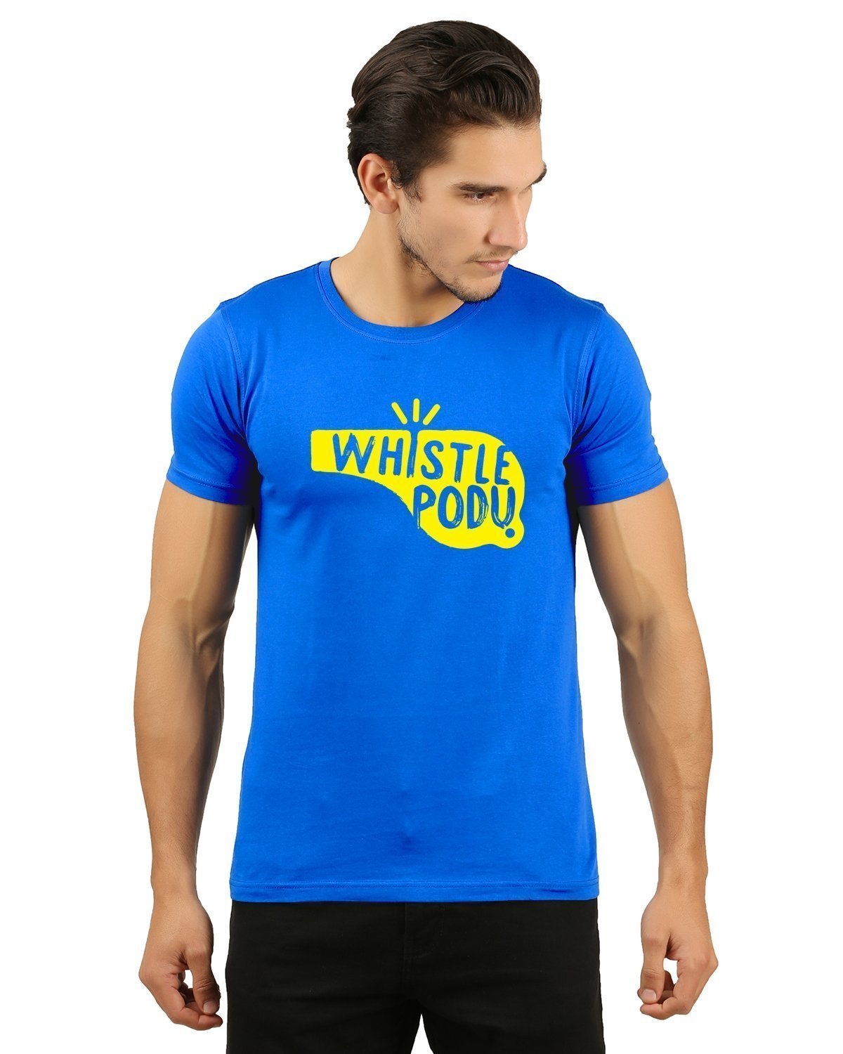 whistle podu royalblue Men's T-Shirts