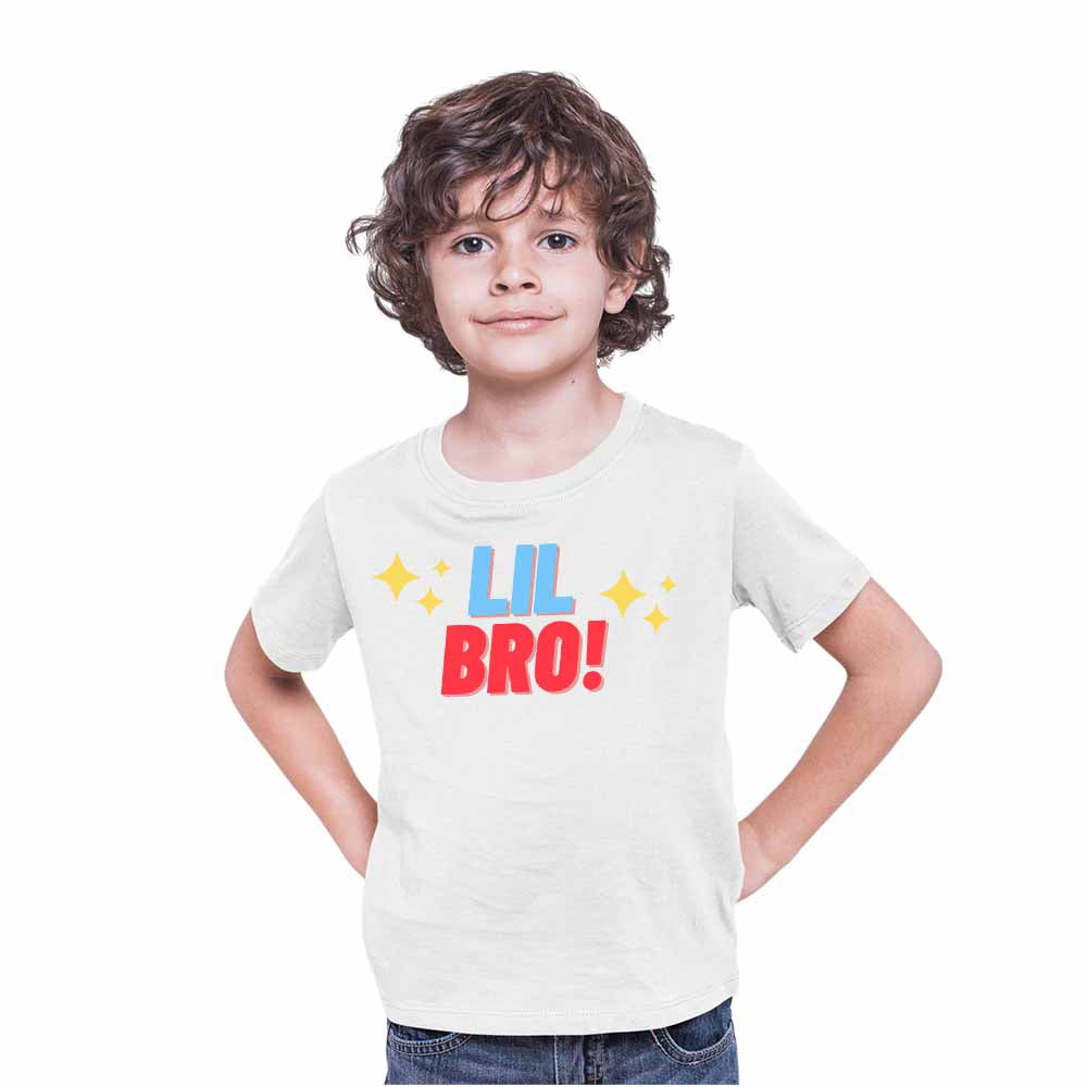 Lil Bro Star Design Multicolor T-shirt/Romper