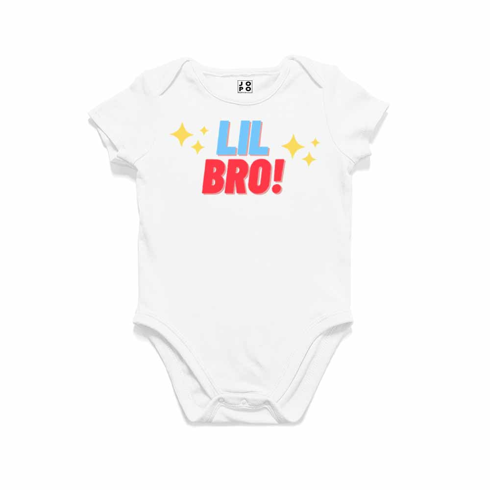 Lil Bro Star Design Multicolor T-shirt/Romper