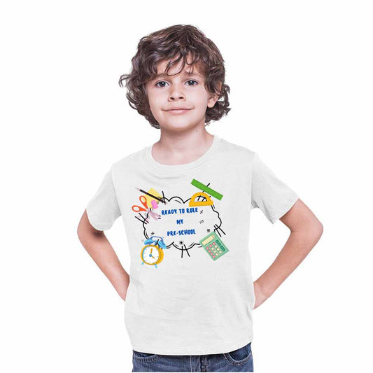 Pre-school Theme Ready to Rule T-Shirt For Kids
