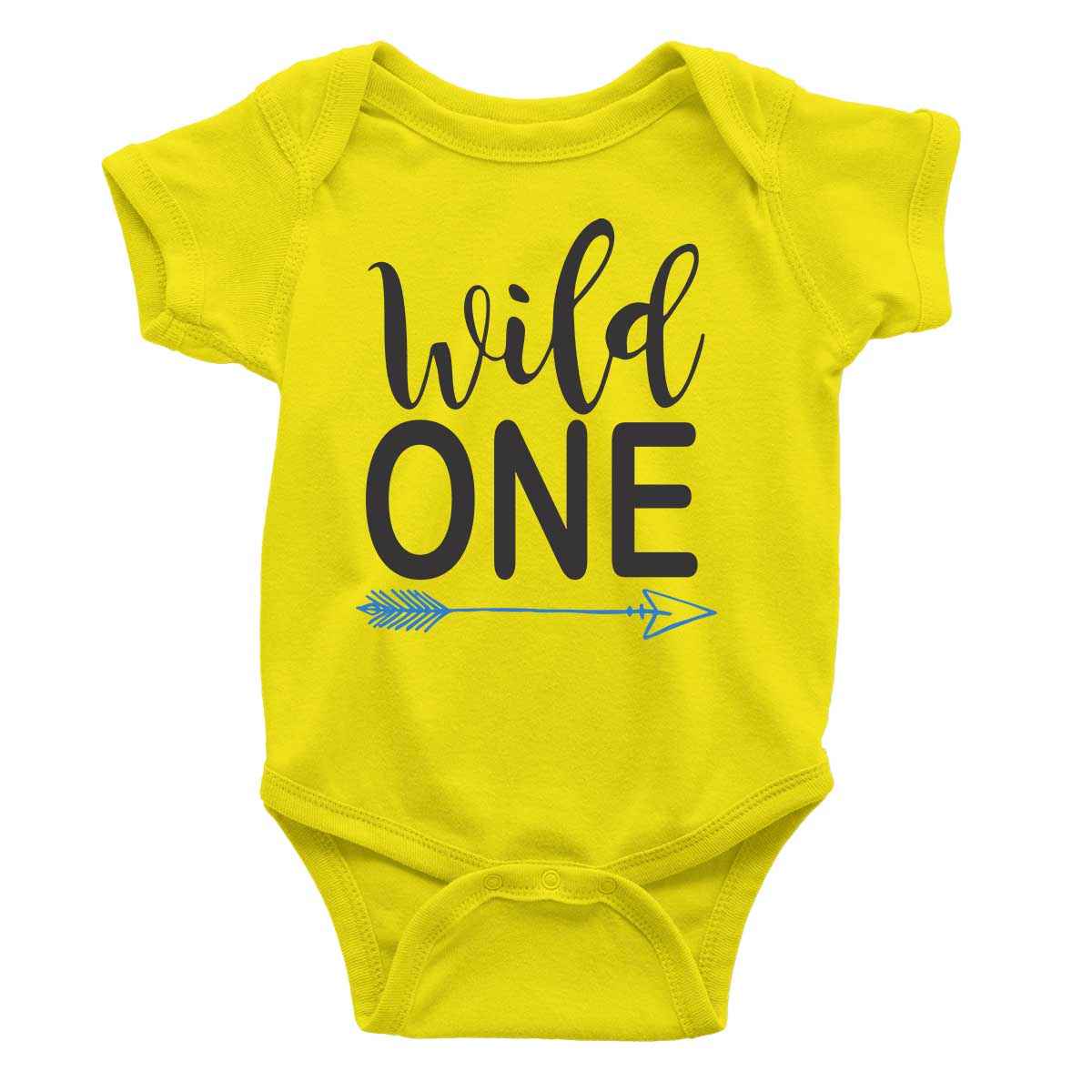 wild one rompers yellow