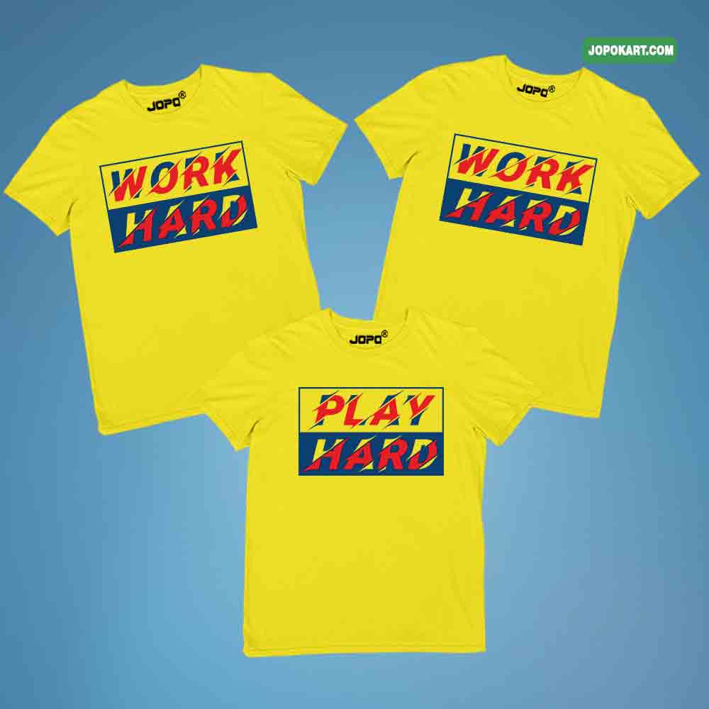 work Hard yellow