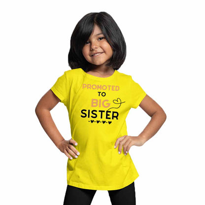 Promoted To Big Sister Printed Design T-Shirt