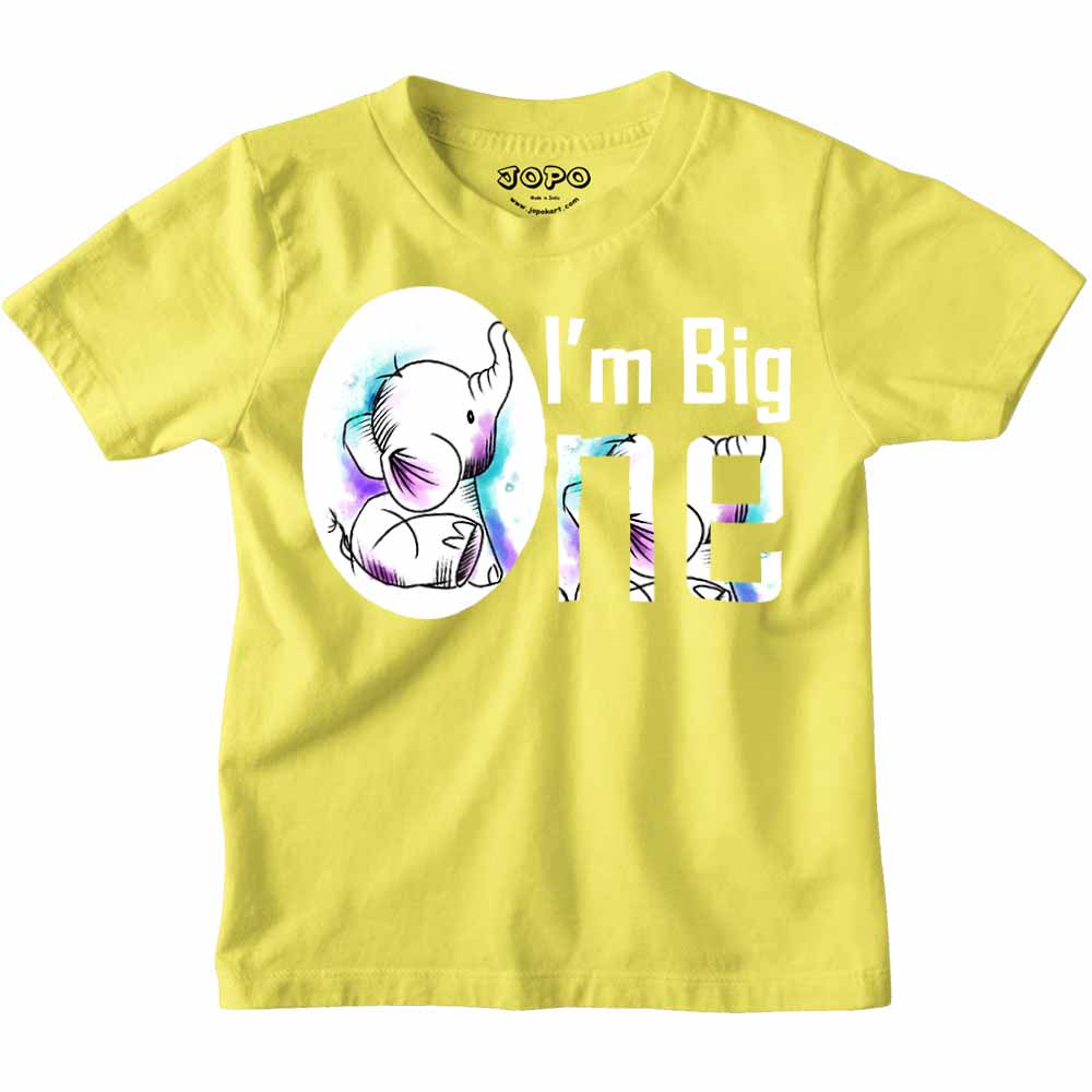 Iam Big one Elephant+ Design T-shirt/Romper