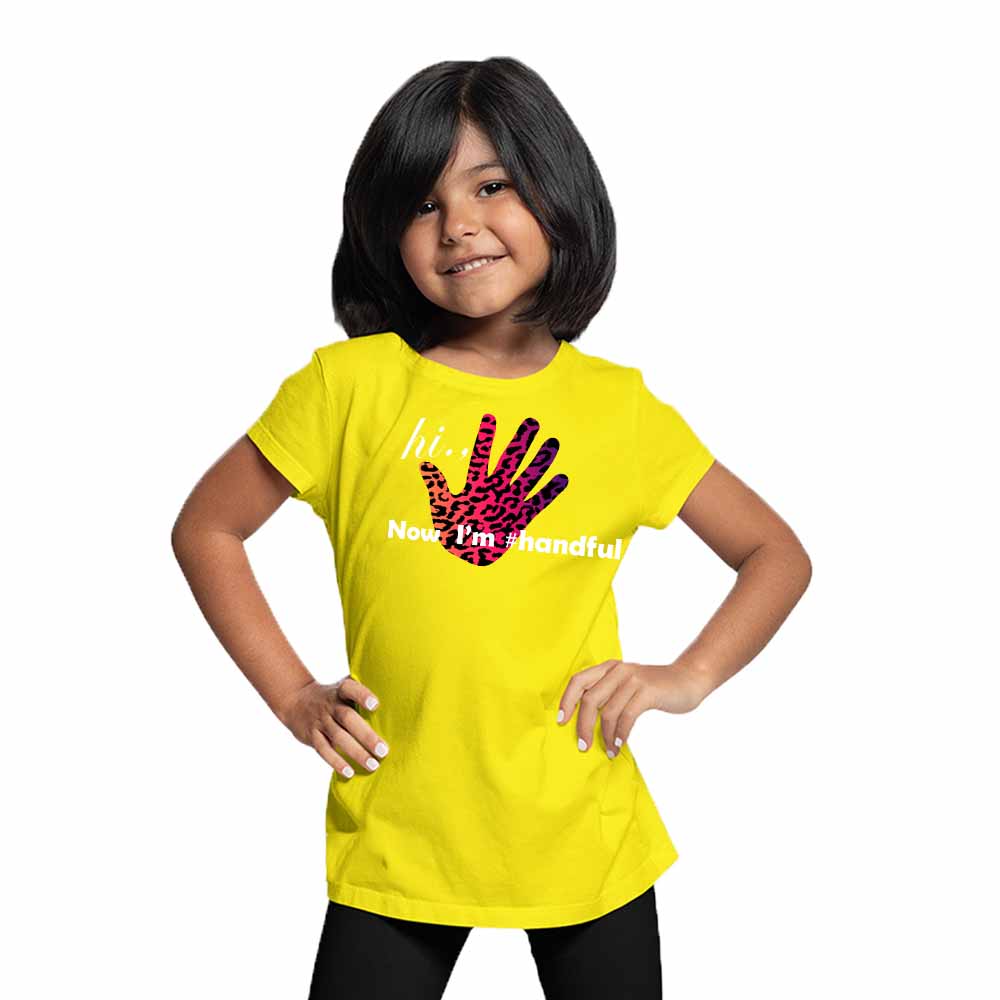 Hand Paint 5th Birthday Theme Kids T-shirt